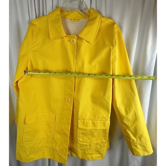 Old Navy Three Button Raincoat, Canary Yellow, Sz: L, 60-00 - Picture 12 of 16